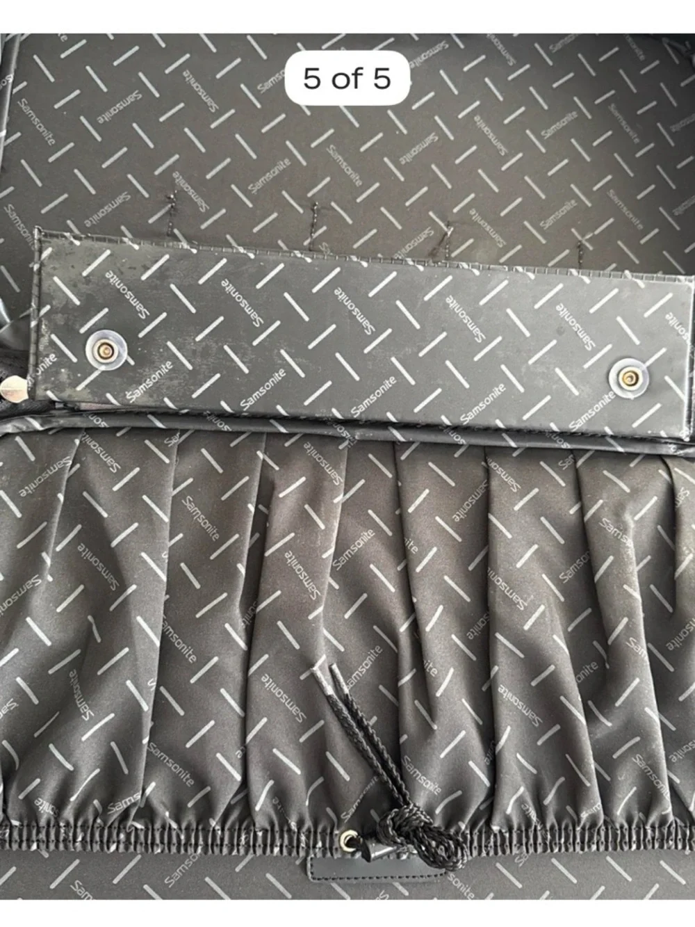 Samsonite Dark Gray Laptop Shoulder Bag with Black Strap